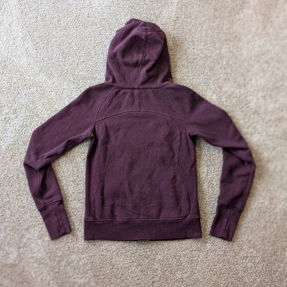Lululemon Athletica Scuba Hoodie Full Zip Purple 6 Small/Medium - Picture 3 of 6